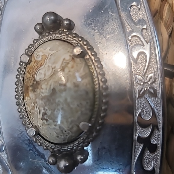 Lace agate western belt buckle - Picture 4 of 4